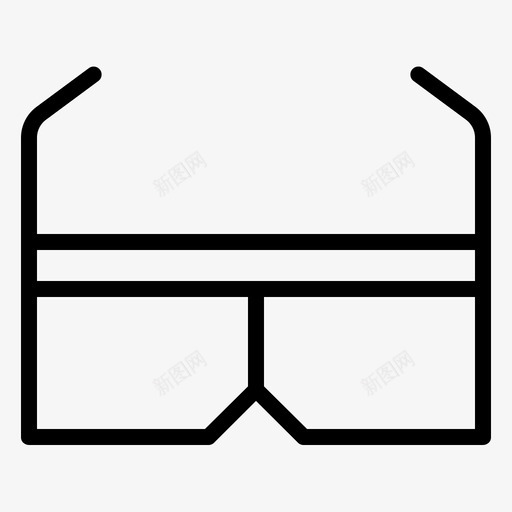 3d眼镜游戏61线性图标svg_新图网 https://ixintu.com 3d眼镜 游戏61 线性