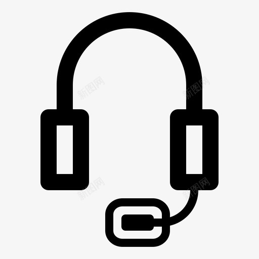 客户服务耳机代表图标svg_新图网 https://ixintu.com 业务 代表 办公室 客户服务 支持 耳机