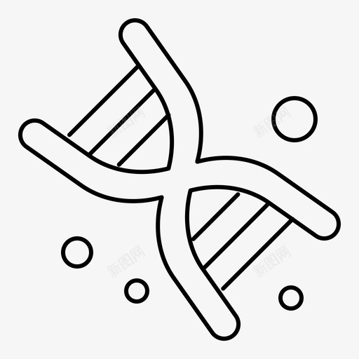 生物dna遗传学图标svg_新图网 https://ixintu.com dna 技术 生物 遗传学