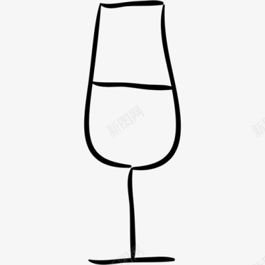 葡萄酒香槟杯子图标图标