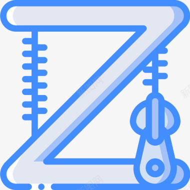 字母Z语音4蓝色图标图标