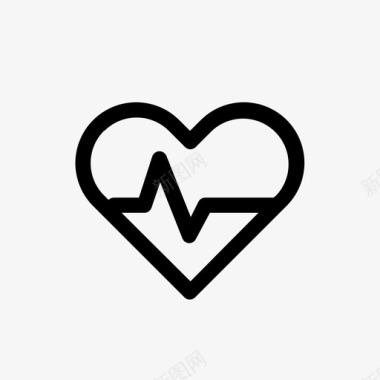 心跳护理健康图标图标