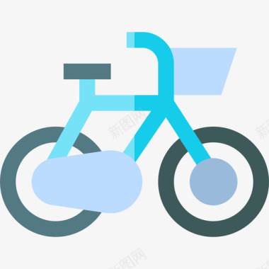 自行车生活方式16平图标图标
