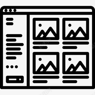 侧边栏内容页面图标图标