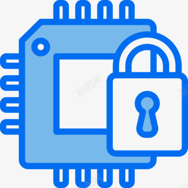 加密datamanager6蓝色图标图标