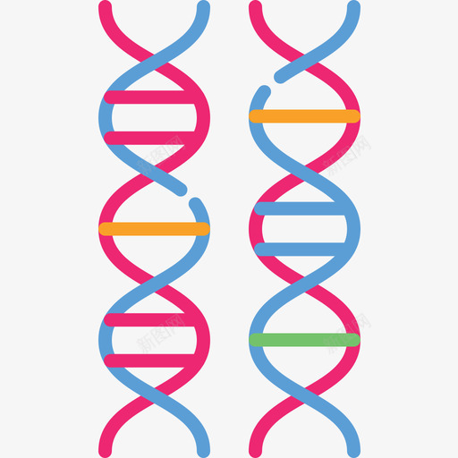 Dna医学147扁平图标svg_新图网 https://ixintu.com Dna 医学147 扁平