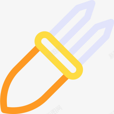 玉米烧烤33线性颜色图标图标