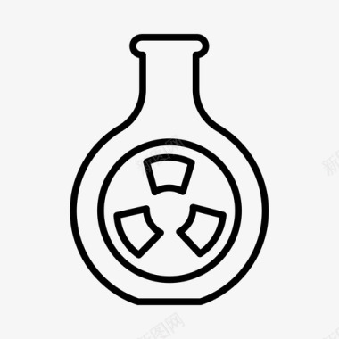 核科学化学佛罗伦萨烧瓶图标图标