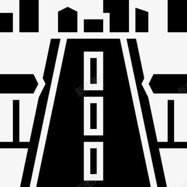 道路建筑32字形图标图标