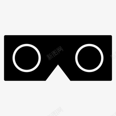 虚拟现实纸板虚拟现实护目镜图标图标