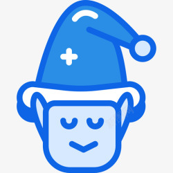 假期icon精灵假期43蓝色图标高清图片