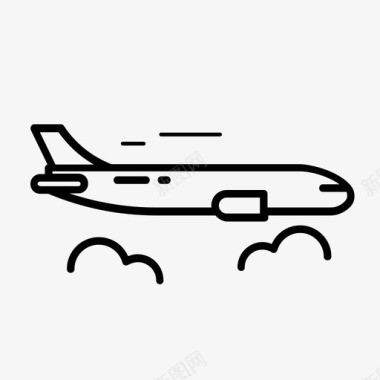 飞机机场商务图标图标