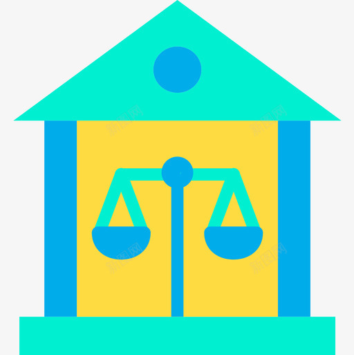 法院法律和犯罪3公寓图标svg_新图网 https://ixintu.com 公寓 法律 法院 犯罪