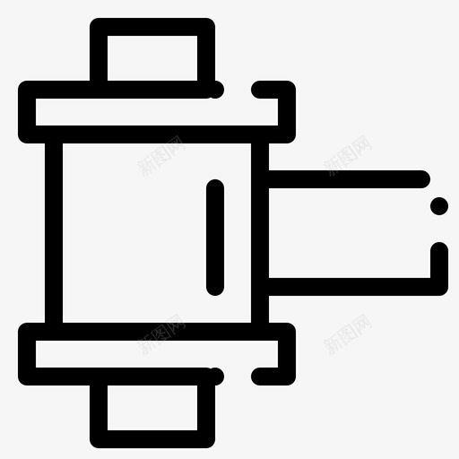 胶卷照片照相馆虚线图标svg_新图网 https://ixintu.com 照片 照相馆 胶卷 虚线