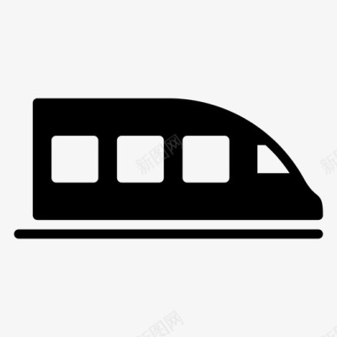 地铁快车火车图标图标
