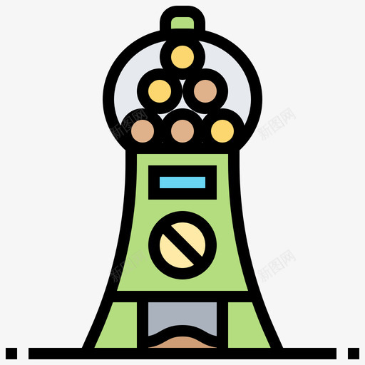 自动售货机自动售货机4线性颜色图标svg_新图网 https://ixintu.com 线性 自动售货机 颜色