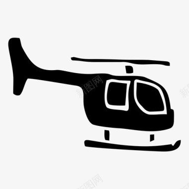 直升机天空运输图标图标