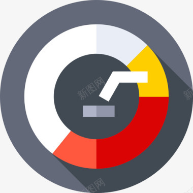 饼图分析11扁平图标图标