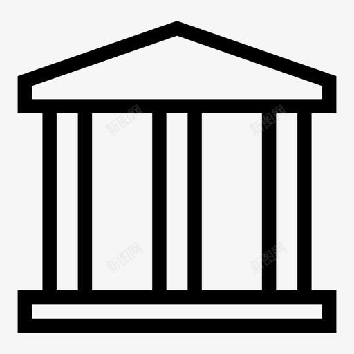 博物馆建筑和城市银行图标svg_新图网 https://ixintu.com 博物馆 城市 寺庙 建筑 建筑和城市 银行