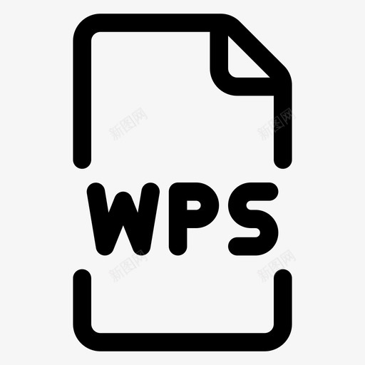 wps文件格式图标svg_新图网 https://ixintu.com wps 文件 文件格式 格式