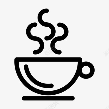 咖啡饮料热的图标图标