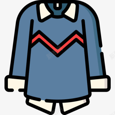 羊毛衫冬衣及附件8线颜色图标图标