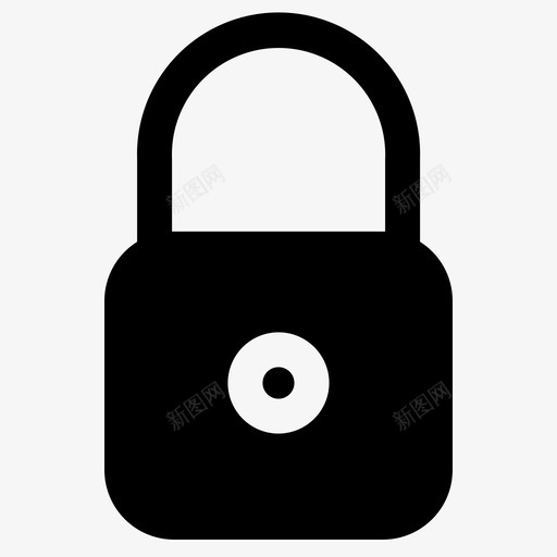 锁挂锁保护图标svg_新图网 https://ixintu.com 保护 安全 挂锁 用户界面
