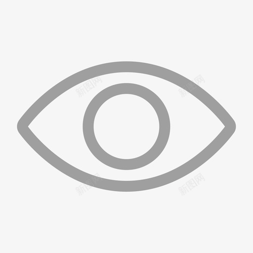 睁眼svg_新图网 https://ixintu.com 睁眼