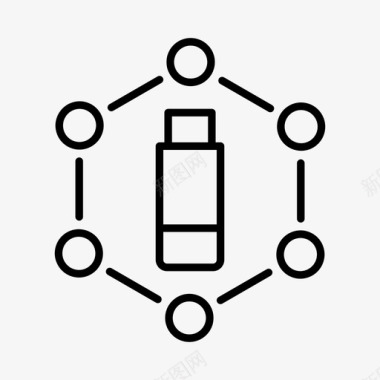 连接数据数字图标图标