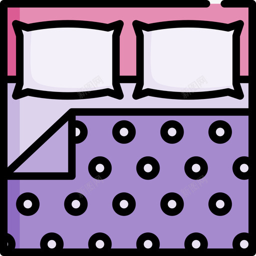 双人床睡觉时间17线性颜色图标svg_新图网 https://ixintu.com 双人床 时间 睡觉 线性 颜色