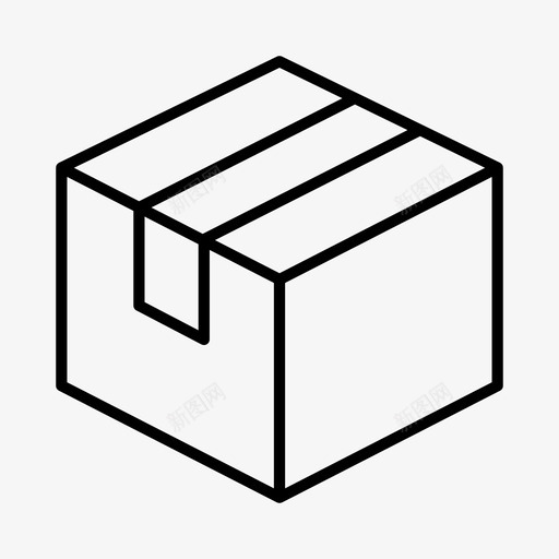 箱纸板箱瓦楞纸箱图标svg_新图网 https://ixintu.com 包装箱 物流 瓦楞纸箱 纸板