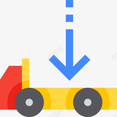 货运卡车运输和物流2扁平图标图标
