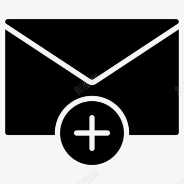添加消息创建电子邮件图标图标