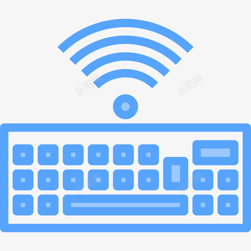 键盘计算机设备5蓝色图标svg_新图网 https://ixintu.com 蓝色 计算机设备5 键盘