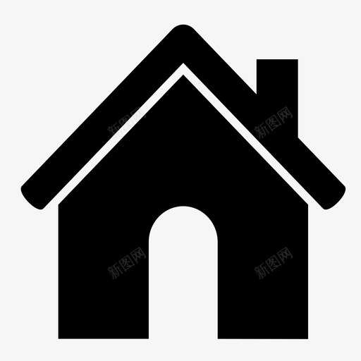 家目的地家庭图标svg_新图网 https://ixintu.com 家庭 建筑 房子 目的地