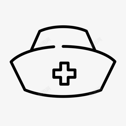 护士帽健康护士图标svg_新图网 https://ixintu.com 健康 套装 护士 护理