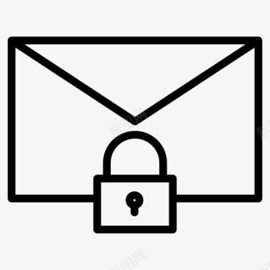 安全邮件电子邮件收件箱图标图标