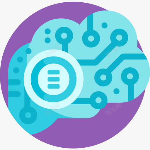 人工智能未来技术7平面图标svg_新图网 https://ixintu.com 人工智能 平面 未来技术7