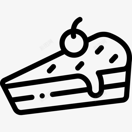 蛋糕片糖果店3直线型图标svg_新图网 https://ixintu.com 直线型 糖果店3 蛋糕片