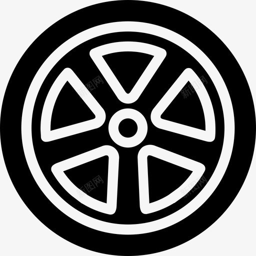 车轮汽车保养图标svg_新图网 https://ixintu.com 保养 图标 实心 汽车 汽车保养 车轮