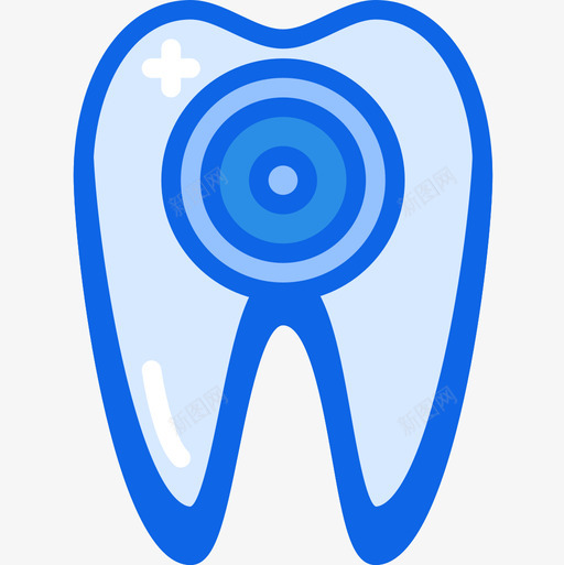 牙齿牙齿13蓝色图标svg_新图网 https://ixintu.com 牙齿 牙齿13 蓝色