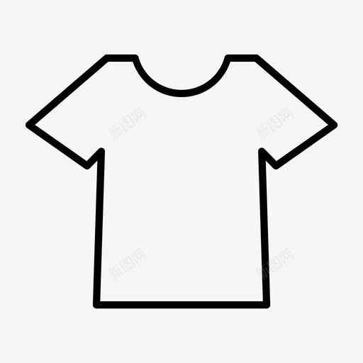 短袖衬衫服装t恤图标svg_新图网 https://ixintu.com 服装 用户界面 短袖 行政 衬衫
