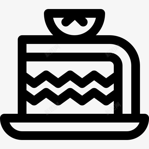 蛋糕片圣诞食品和饮料2线性图标svg_新图网 https://ixintu.com 圣诞 线性 蛋糕 食品 饮料