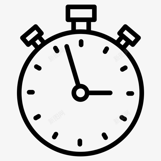 定时器闹钟警报图标svg_新图网 https://ixintu.com 基本 定时器 手表 时钟 符号 警报 设置 闹钟