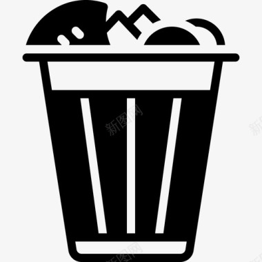 垃圾容器垃圾箱图标图标