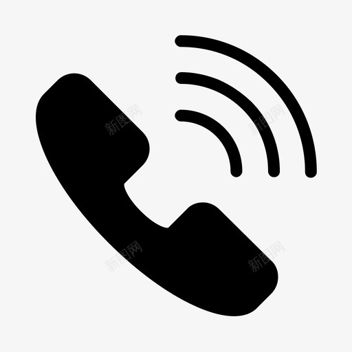 呼叫通信座机图标svg_新图网 https://ixintu.com 呼叫 图标 字形 座机 接收器 电话 网络 通信 通信线路