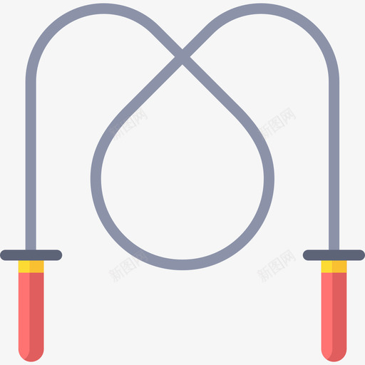跳绳44号健身房扁平图标svg_新图网 https://ixintu.com 44号 健身房 扁平 跳绳