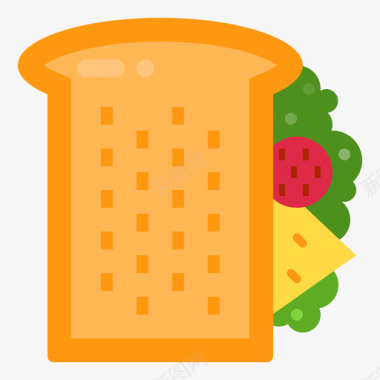 三明治食物147平的图标图标