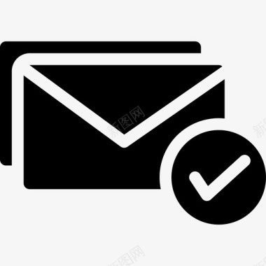邮件文件和文件夹18实心图标图标