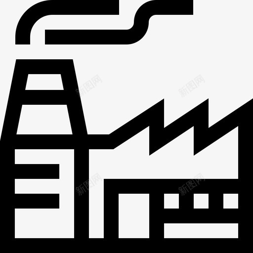 工厂工厂28直线图标svg_新图网 https://ixintu.com 工厂 直线